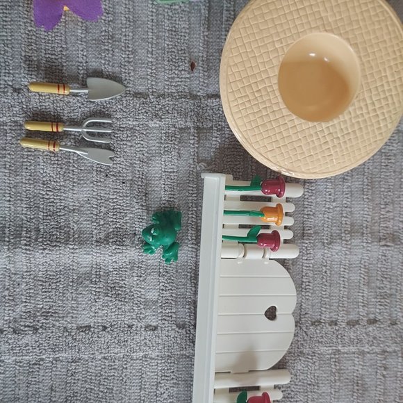 Mary Engelbreit Doll 1997  Rosie's Garden Play Set ME INK 5" Vtg - Picture 10 of 14